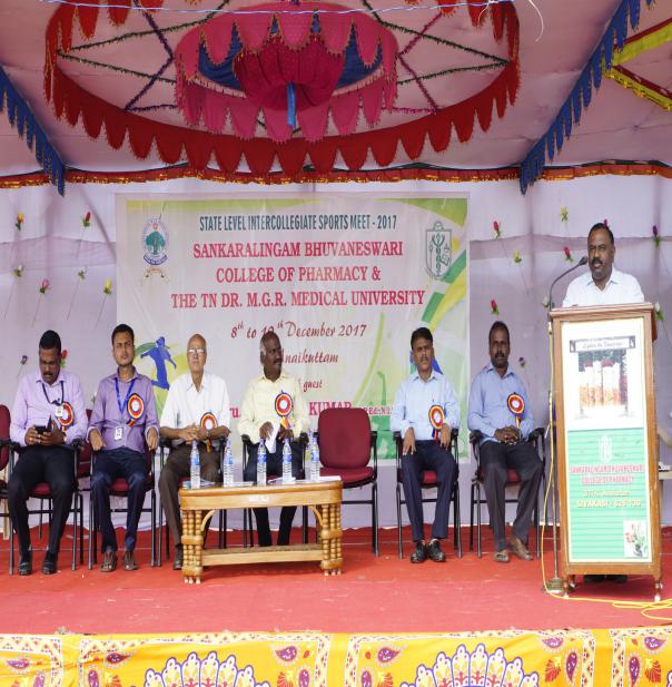 Valedictory Function - State Level Intercollegiate Sports Meet Sponsored by The Tamil Nadu Dr. MGR Medical University, Chennai, on 08 - 10 Dec 2017